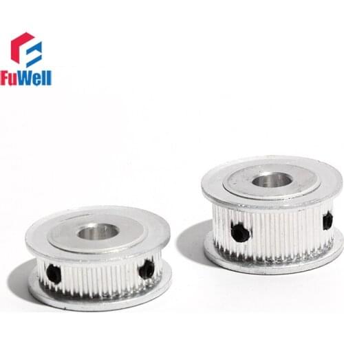 2GT-44T Timing Pulley Aluminum Alloy GT2 44Teeth 7mm/11mm Belt Width Transmission Pulley 5/6/6.35/7/8/10/12mm Bore Gear Pulley