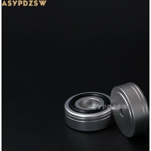 4PCS 30*12 C Style Sandblasting silver Aluminum amplifier Speaker damping pads Computer machine feet