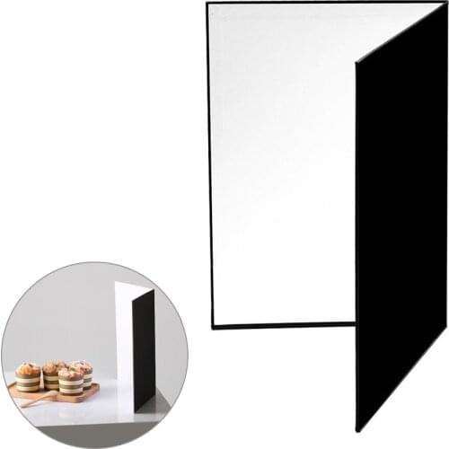 A4 Size Double-sided Thickened Photography Cardboard Paperboard Black White Silver Folding Reflector Reflective Board for Camera