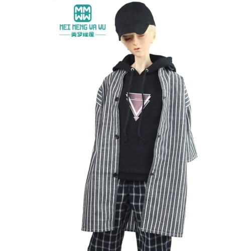 BJD accessories doll clothes fits 70cm-80cm BJD Spherical joint doll Fashion Handsome hooded sweater Toys for Girls