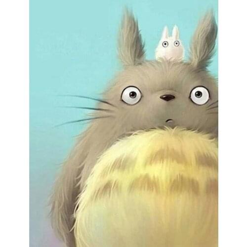 DIY Diamond Painting Cross Stitch Diamond Embroidery Beautiful My Neighbor Totoro Pictures of Rhinestones Mosaic gift WG1074