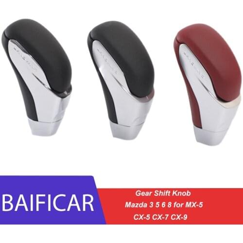 Baificar Brand New Automatic Car Gearbox Gear Shift Knob Stick Lever Head For Mazda 3 5 6 8 MX-5 for CX-5 CX-7 CX-9