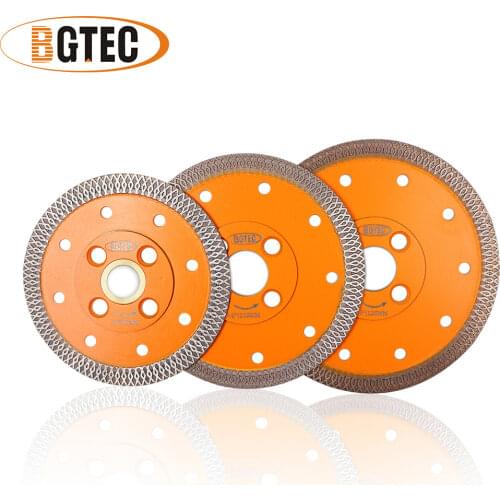 BGTEC 1pc Dia 4"/ 4.5"/5" Diamond sintered Cutting Disc X Mesh turbo Saw Blade 105mm 115mm 125mm Circular saw blade