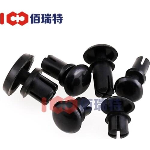 Black / White Plastic Rivets R-shaped R-shaped PC Board Rivets Plastic Rivets Plastic Expansion Nylon Rivets 100PCS