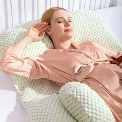 Breathable Maternity Nursing Sleeping Pillow For Side Sleeper Pregnancy Pillow Waist Lumbar Support Pregnant Cushion