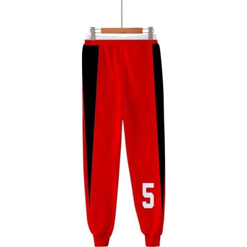 Anime Haikyuu Nekoma High School 3D Print Joggers Pants Men Women Funny Sweatpants Sport Fitness Loose Hip Hop Pants Cosplay