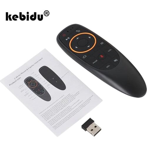 Kebidu G10 Voice Control 2.4G Wireless G20S Fly Air Mouse Keyboard Motion Sensing Mini Remote Control For Android TV Box PC