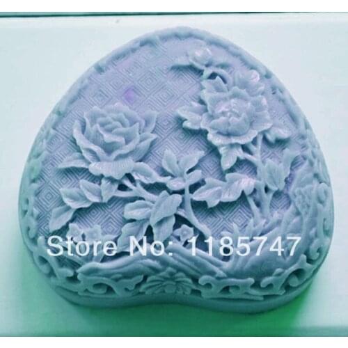 Classical Heart Silicone Soap Mould 3D Silicone Mold Silikon Forms for Soap