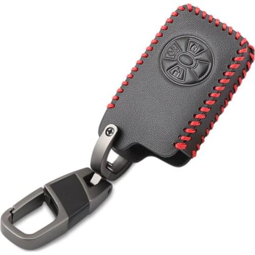Leather Remote Key Case Fob Shell Cover For Toyota Avalon Auris Camry Corolla Yaris Vios Rav4 Urban Cruiser Vitz Ractis IST