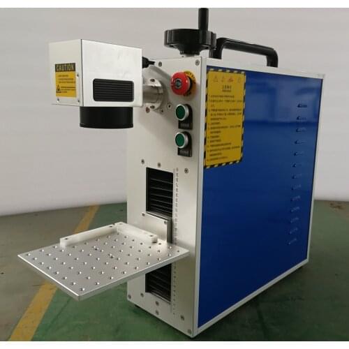 ROBOTEC 30W/50W Portable Fiber Laser Marking Machine For Gold , Sliver ,Brass , Metal Deep Engraving Steel Marker