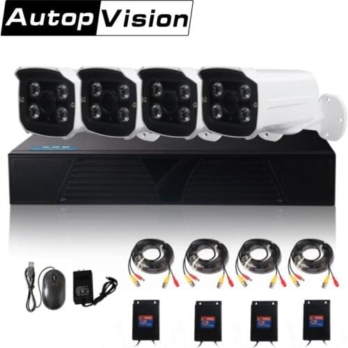 LS-AKA2 4CH AHD DVR kits 1080P AHD CCTV Camera System 4 channel Home Security Day Night Vision CCTV Dvr Kit