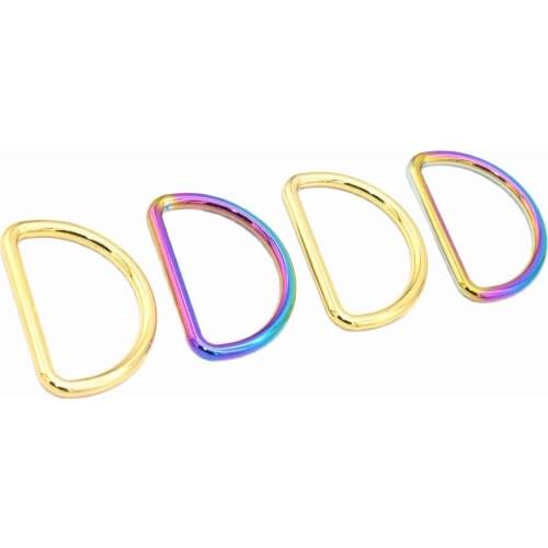 Metal D Ring D Loop Non Welded D Ring Buckle D circles Purse Accessories Strap Rings Pet Buckle for Handbag Bag Purse Strap