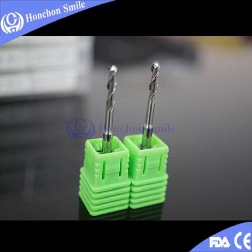 5pc No Coating Wieland Mini Dental Zirconia Burs For Zirconia Milling / Dental Lab Material