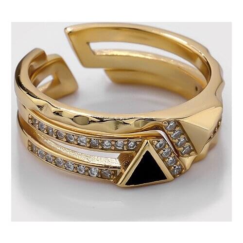 MLKENLY Original design 925 silver personality 2 in 1 stacking ring female ins retro niche ring jewelry gifts