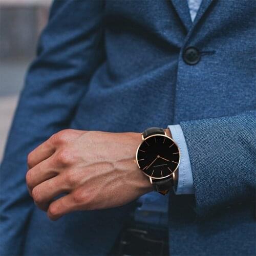 Fashion Quartz Mens Watches 2020 Top Brand Waterproof Watches For Men Luxury Leather Strap Watch Man Business Orologio Uomo