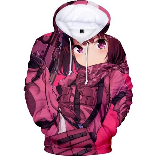 Aikooik Fashion Sword Art Online SAO 3D Hoodies Men Women Harajuku Casual Sweatshirt Pullovers Anime Fans Coats Sudadera Outwear
