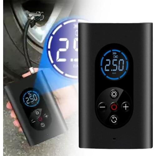 M8 Tire Inflator Universal LCD Display ABS Air Compressor Pump with LED Light for Car