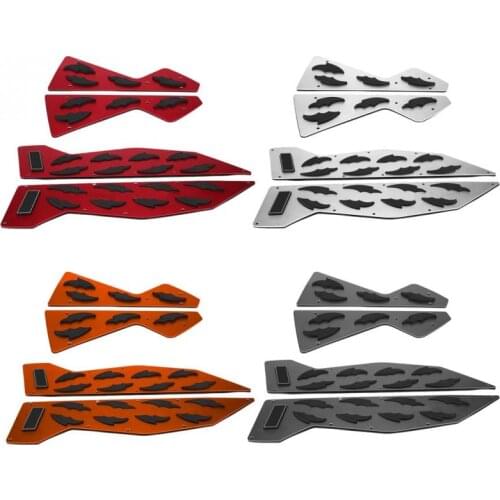 Pair of Aluminum Motorcycle Foot Pegs Footrest Step Pad for Yamaha NMAX155 NMAX125 2015 2016 2017 Motor Accessories Foot Pegs