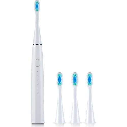 Oday Rechargeable Sonic Electric Toothbrush N1 with 4 Brush Heads, Ultra-long Working Time, USB Charging, Low Noise, Smart Timer