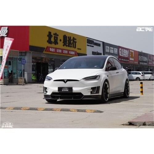Suitable for Modelx Tesla Carbon Fiber Front Side Skirt and Ba Lip Wide Body Wheel Eyebrow Bctxe