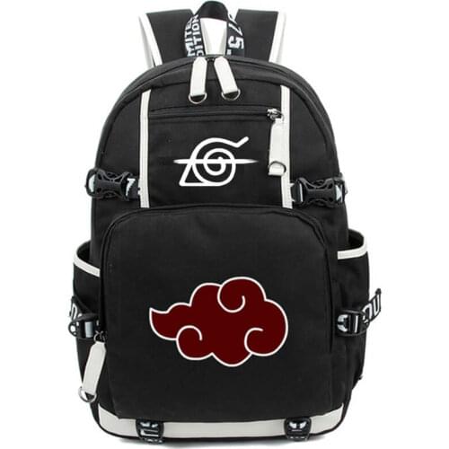 Anime Cosplay Backpack Akatsuki Sharingan Student School Shoulder Bag Teentage Travel Rucksack