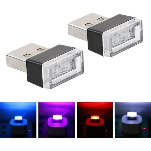 With USB Sockets Car LED Atmosphere Lights Emergency Lighting For Car Cigarette Lighter PC Car-styling Decorative Lamp