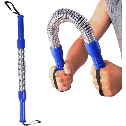 Arm Strength Trainer 30-60kg Plated Spring Arm Bar Fitness Chest Exercise Spring Rally Arm Blue Hand gripper Strengths Expander