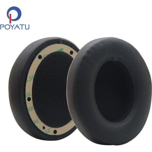 POYATU Replacement Earpads Ear Pads Cushions For Beats Studio 2.0 Wired Studio 2.0 Wireless Over-Ear Headphones Earpads Black