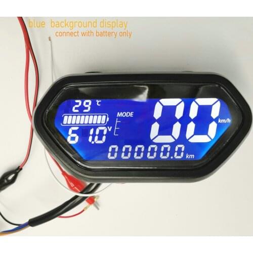 Speedometer LCD DISPLAY 48v60v72v84v96v120v Light/Battery Indicator for Electric Scooter Gauge Bike INTRUMENT Tricycle Dashboard