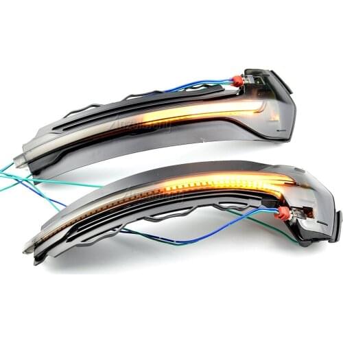 For Audi A3 8V S3 RS3 2013 2014 2015 2016 2017 2018 2019 2020 LED Dynamic Turn Signal Light Flowing Water Blinker Flashing Light