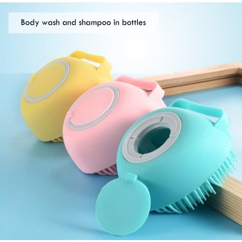Universal Shampoo Massage Bath Brush Hot Sales Hot Selling Silica Gel Bath Brush Baby Shampoo Brush