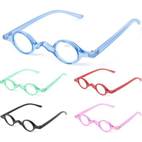 Vintage Small Round Oval Frame Reading Glasses Presbyopia Eyeglasses 1.0 1.5 2.0 2.5 3.0 3.5