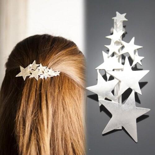 Blogger Fav Shooting Star Hair Pin Clip Cuff Wrap Claw Snap Head Barrette Bridal Jewelry Party Prom New