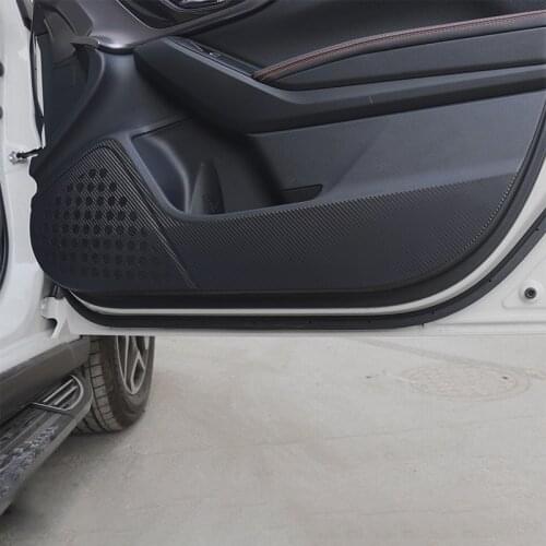 Car Inner Door Panel Protection Anti Kick Film Stickers For Subaru Forester Outback Legacy XV Trim Decals Interior Accessories