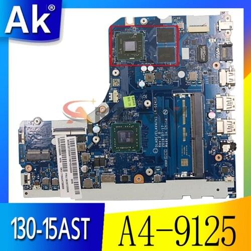 130-15AST Motherboard Mainboard For Ideapad 81H5 LA-G241P FRU 5B20R57992 5B20R34408 5B20R57982 5B20R34395 A4-9125 WIth GPU tes