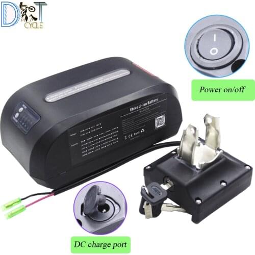 Free shipping seat tube Haibao battery 36V 10Ah 36V 14Ah 24V 10Ah 24V 17.5Ah 250W 350W 500W foldable ebike battery with charger