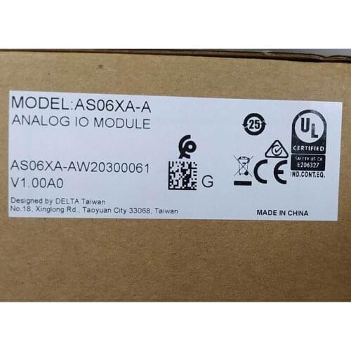 Freeshipping Delta AS PLC extension module AS06XA-A 6 points analog input/output