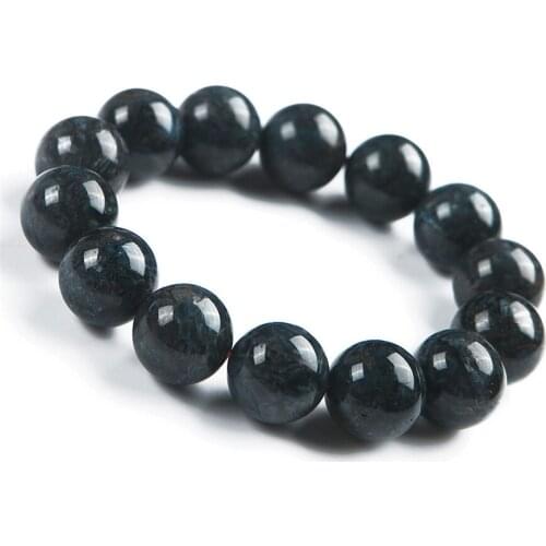16mm Genuine Blue Natural Pietersite Bracelets Women Men Stretch Powerful Crystal Round Bead Natural Stone Bracelet