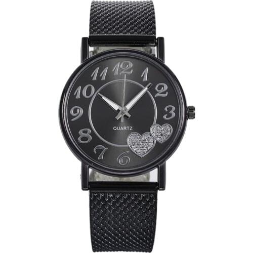 Top Fashion Ladies Mesh Belt Watch Wild Lady Creative Fashion Gift Wrist Watch Bracelet Montre Femme Women Watches Reloj Mujer