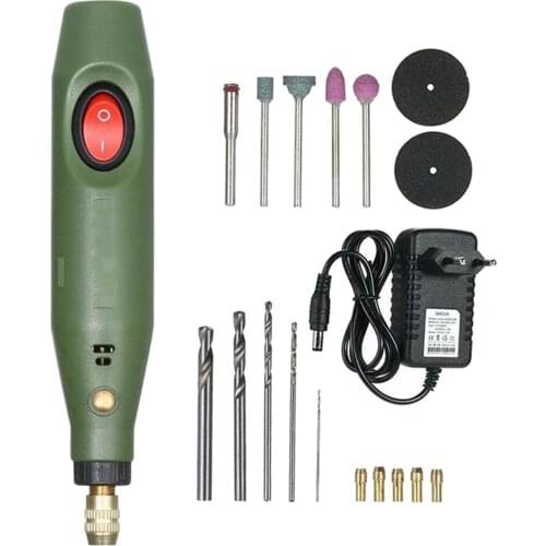 Mini Electric Rotary Tool Kit Nail Drill Engraving Pen for Trimming Polishing Drilling Engraving Epoxy Resin
