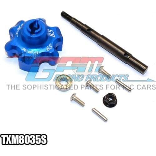 GPM ALUMINUM TRASMISSION CUSH DRIVE HOUSING WITH DRIVE INPUT SHAFT For TRAXXAS X-MAXX RC Upgrade