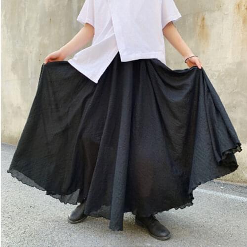 Homens verão Japão estilo de design de dupla camada saia calças de dança de rua chapéu hip hop largas calças dos homens calça ca