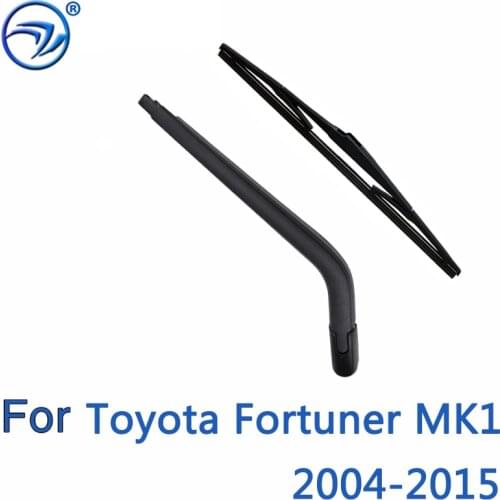 Wiper 12" Rear Wiper Blade & Arm Set Kit For Toyota Fortuner MK1 2004 - 2015 Windshield Windscreen 2005 2006 2007 2008