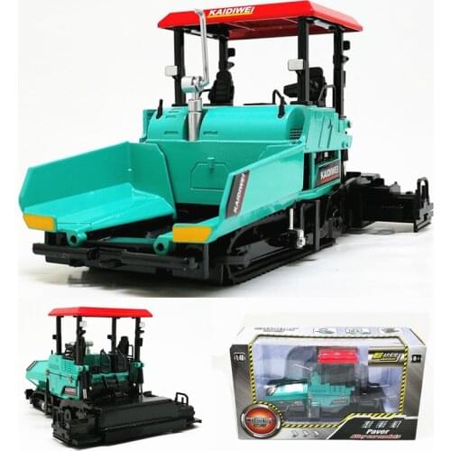 Alloy Diecast Paver Machine Paving Asphalt Highway Construction Truck 1:40 Engineering Vehicle Model Decoration collectible Toys