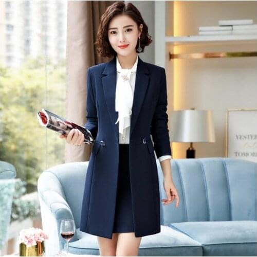 LIEBE MODE Women's Long Blazers