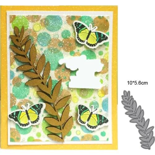 Metal Cutting Dies Cut Mold Leafy Strip Border Decoration Scrapbook Paper Craft Knife Mould Blade Punch Stencils