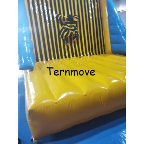 Inflatable sticks Wall/Sticky Wall,Inflatable Landing Lauch pad,bouncy jumping castles with magic stick clothes