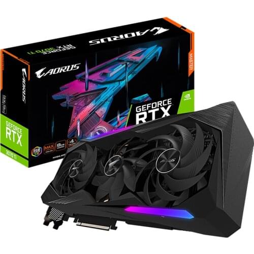 New GIGABYTE AORUS Nvidia RTX 3070 Ti MASTER 8G Gaming Graphics Card with 8GB GDDR6X 256-bit RTX 3070ti 8G Video Card