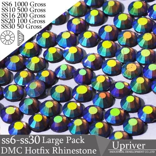 Bulk packaging loose pan the best quality SS16 SS20 SS30 smoked topaz AB repair rhinestones