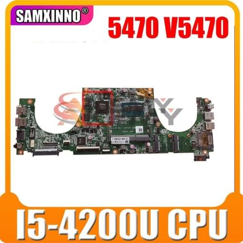 Original Laptop motherboard For DELL Vostro 5470 V5470 Core I5-4200U Mainboard CN-02TK7V 02TK7V DAJW8CMB8E1 N14P-GV2-S-A1